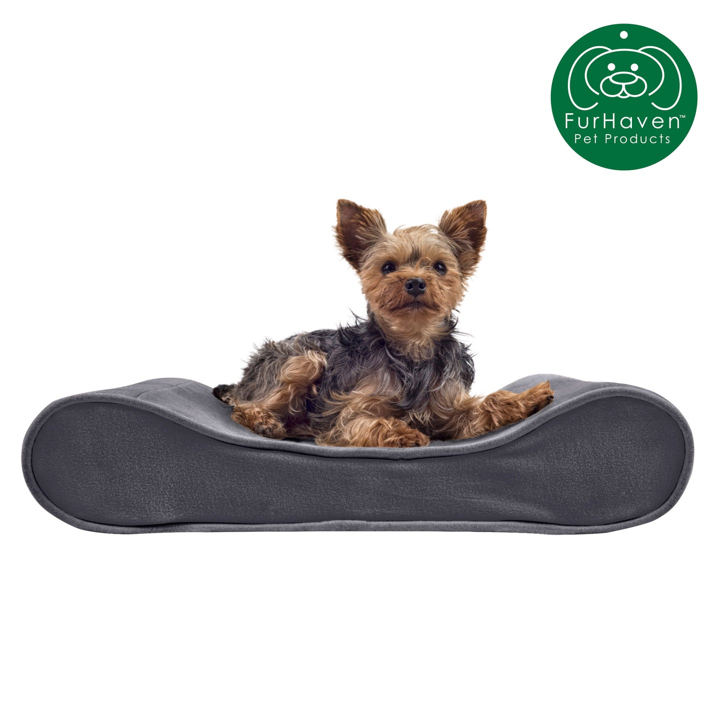 FurHaven Orthopedic Microvelvet Luxe Lounger Pet Bed