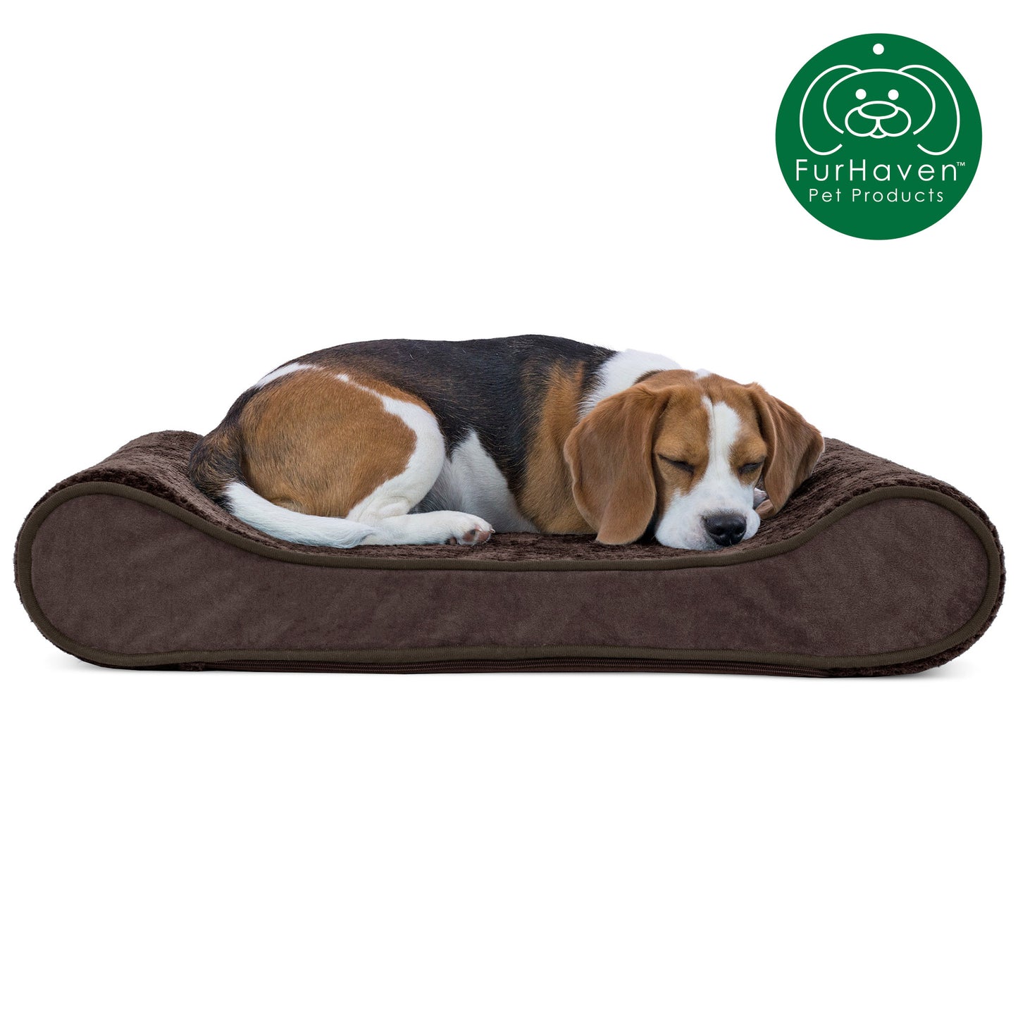 Minky Plush & Velvet Luxe Lounger Pet Bed