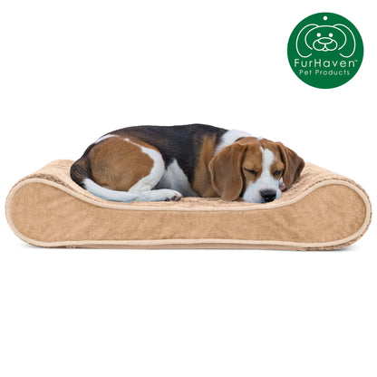 Minky Plush & Velvet Luxe Lounger Pet Bed