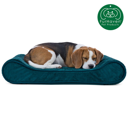 Minky Plush & Velvet Luxe Lounger Pet Bed
