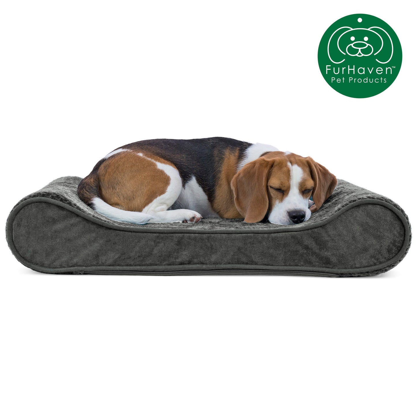 Minky Plush & Velvet Luxe Lounger Pet Bed
