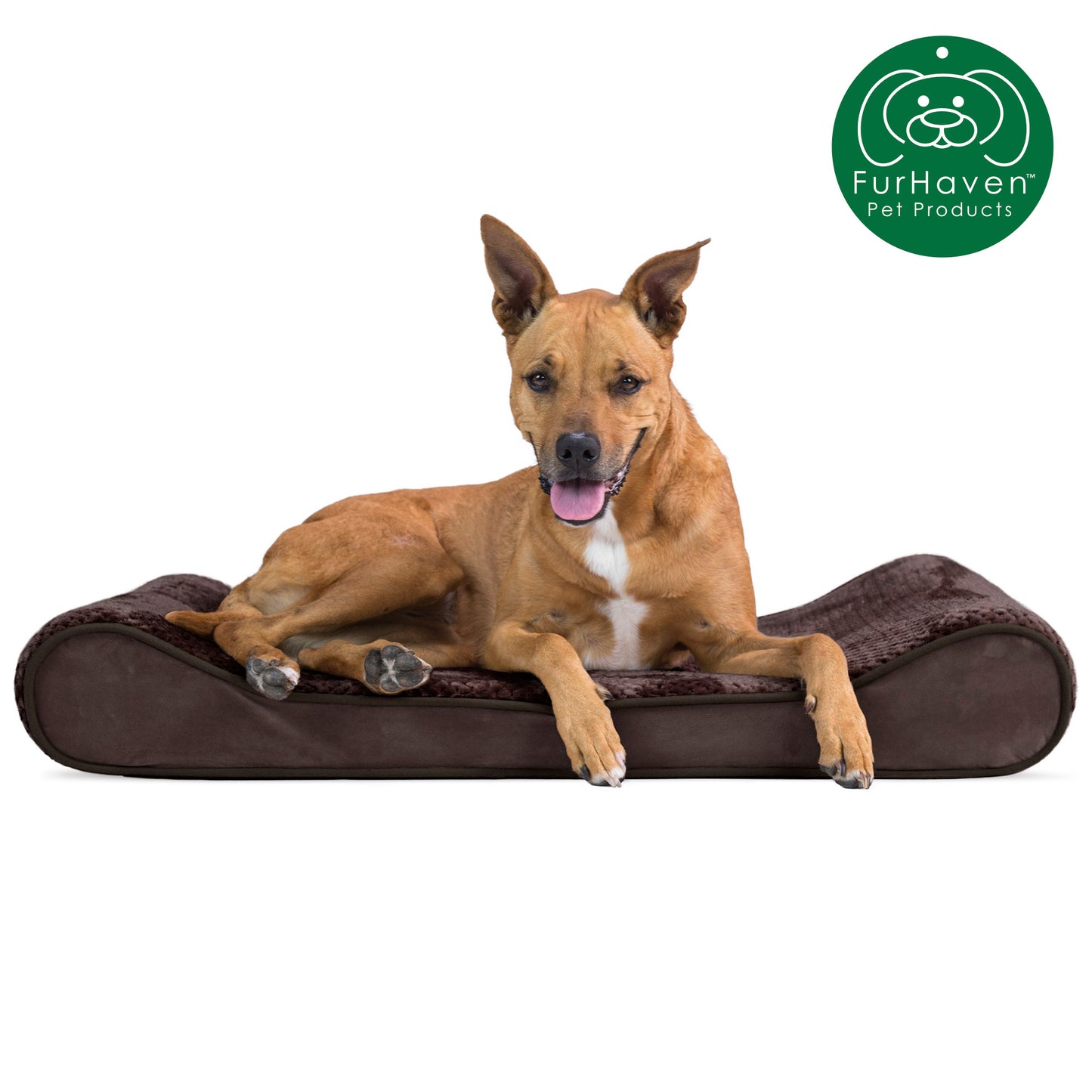 Minky Plush & Velvet Luxe Lounger Pet Bed