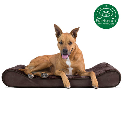 Minky Plush & Velvet Luxe Lounger Pet Bed