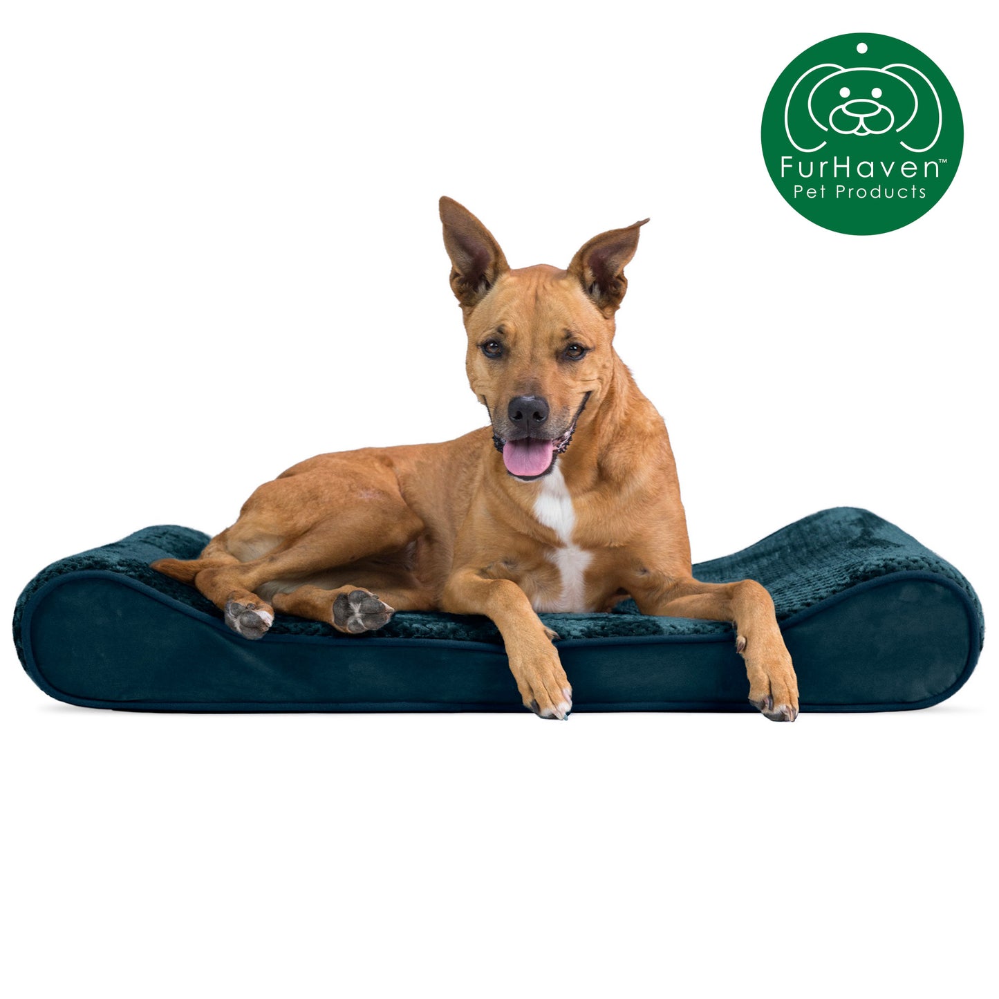 Minky Plush & Velvet Luxe Lounger Pet Bed