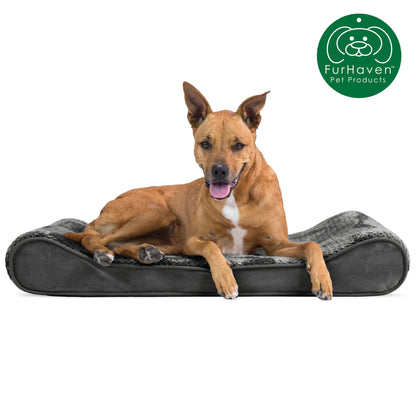 Minky Plush & Velvet Luxe Lounger Pet Bed