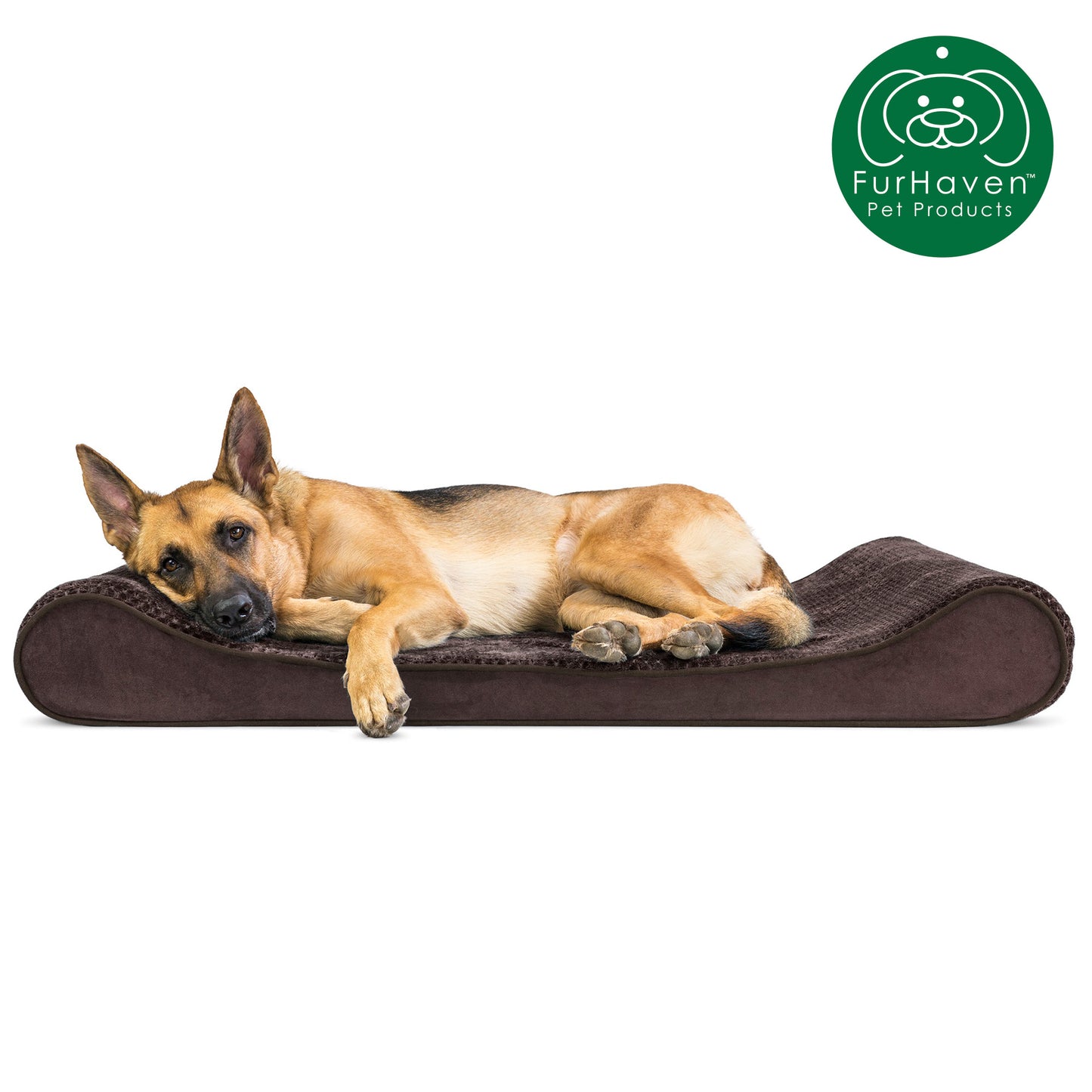 Minky Plush & Velvet Luxe Lounger Pet Bed