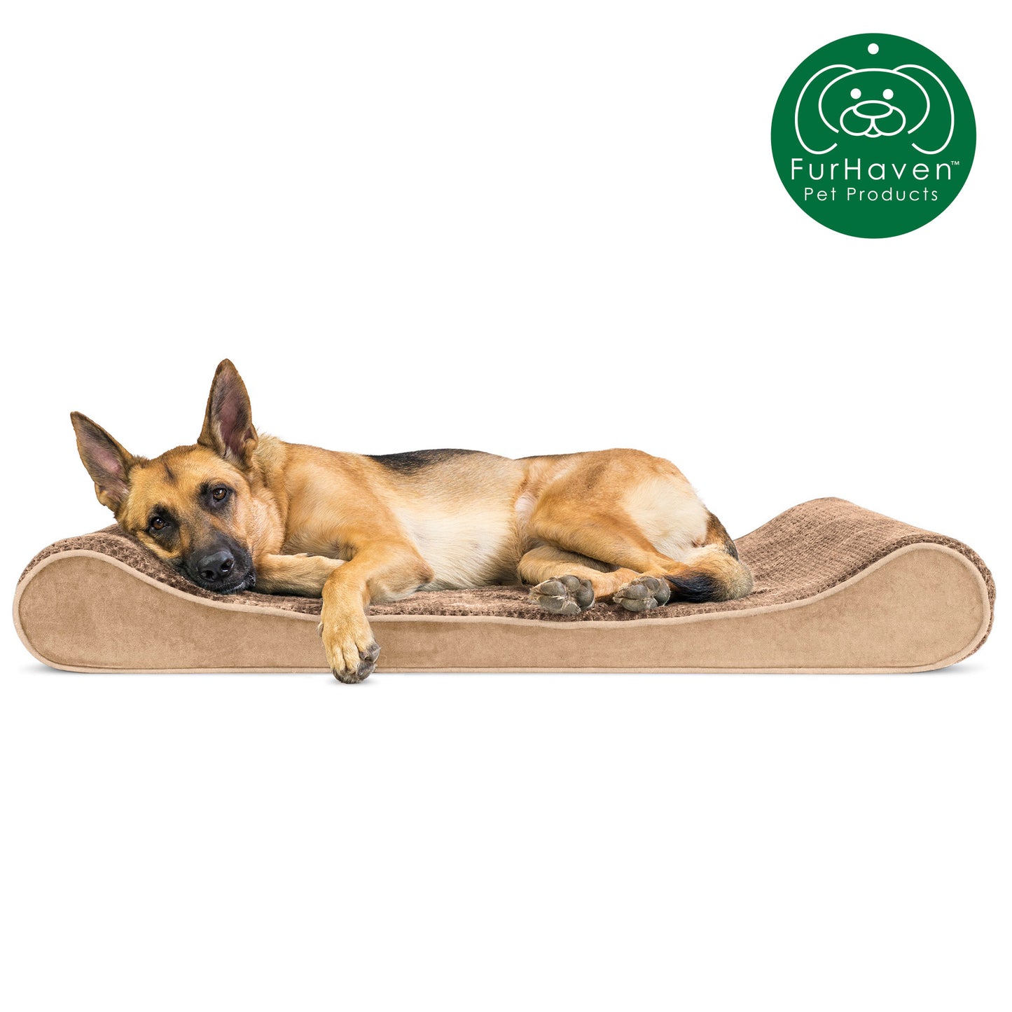 Minky Plush & Velvet Luxe Lounger Pet Bed