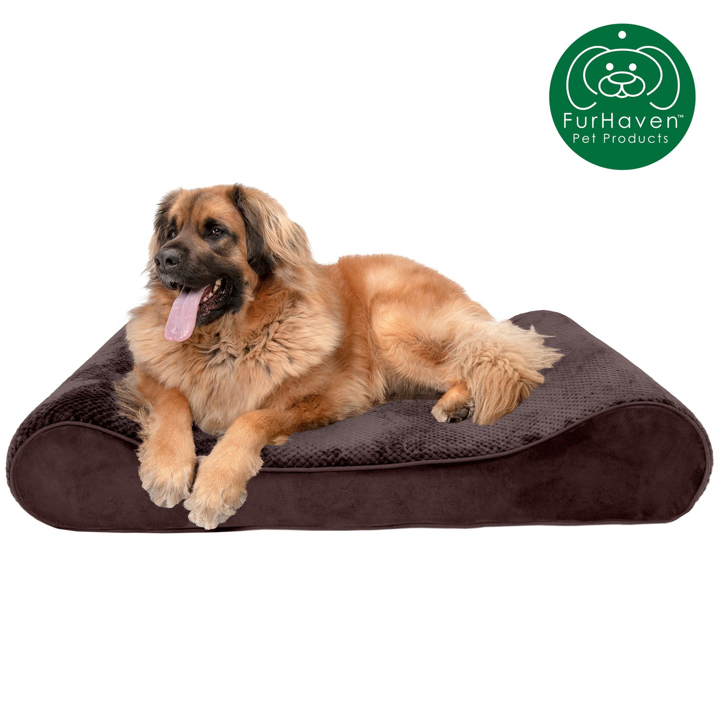 Minky Plush & Velvet Luxe Lounger Pet Bed