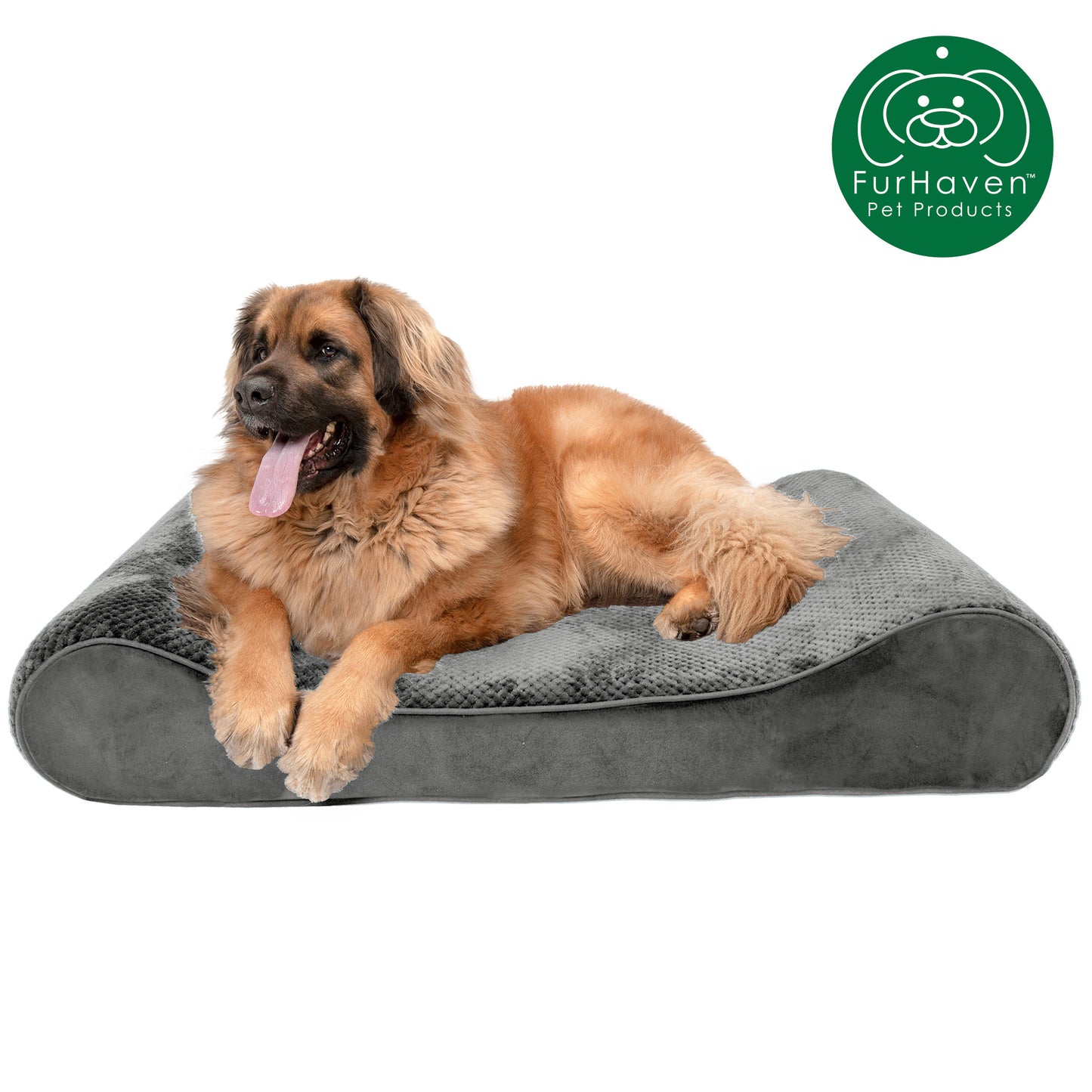 Minky Plush & Velvet Luxe Lounger Pet Bed