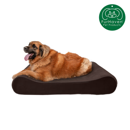 FurHaven Orthopedic Microvelvet Luxe Lounger Pet Bed
