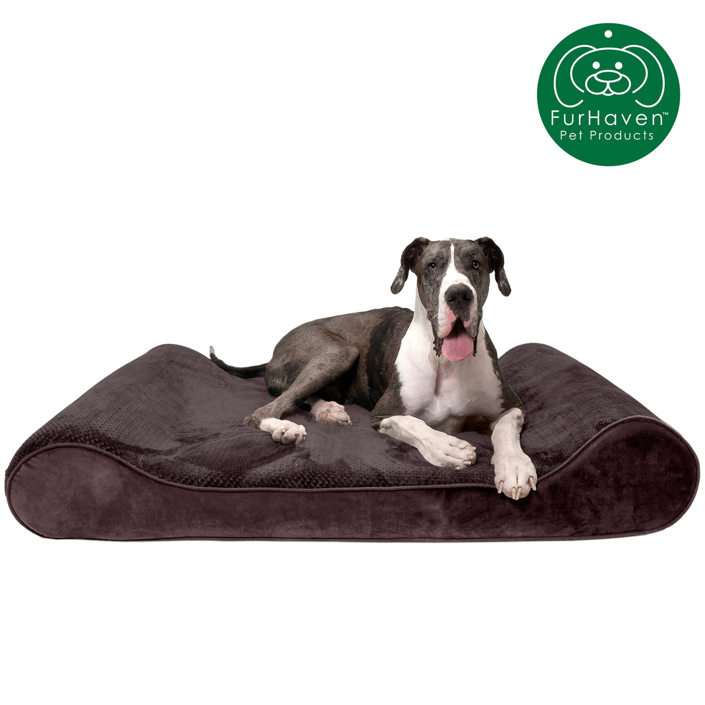 Minky Plush & Velvet Luxe Lounger Pet Bed