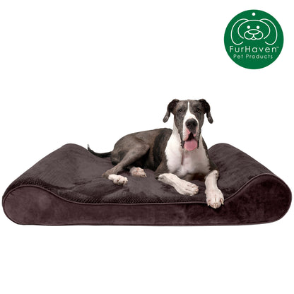 Minky Plush & Velvet Luxe Lounger Pet Bed