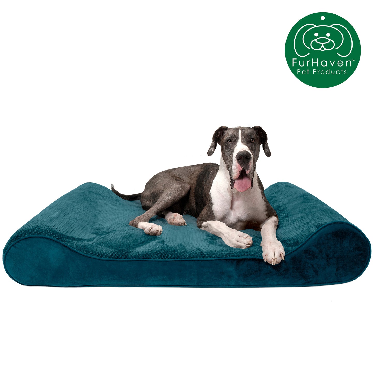 Minky Plush & Velvet Luxe Lounger Pet Bed