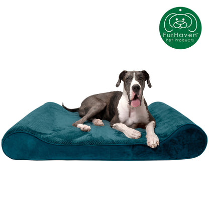 Minky Plush & Velvet Luxe Lounger Pet Bed