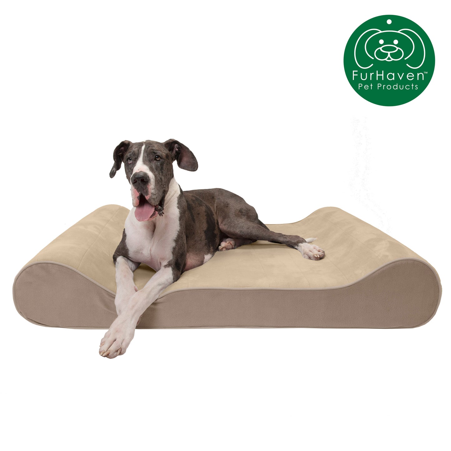 FurHaven Orthopedic Microvelvet Luxe Lounger Pet Bed
