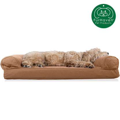 Convolute Quilted Sofa-Style Couch Pet Bed