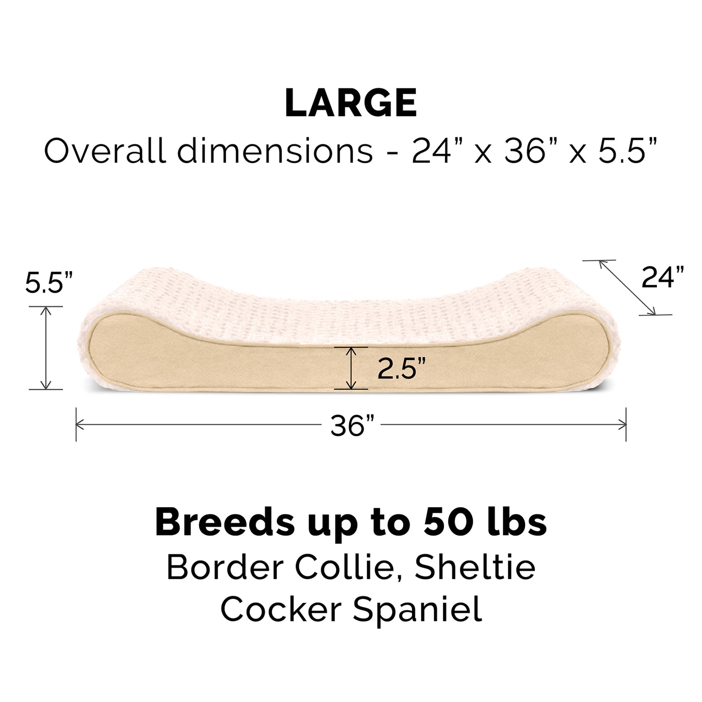 Memory Foam Ultra Plush Luxe Lounger Pet Bed