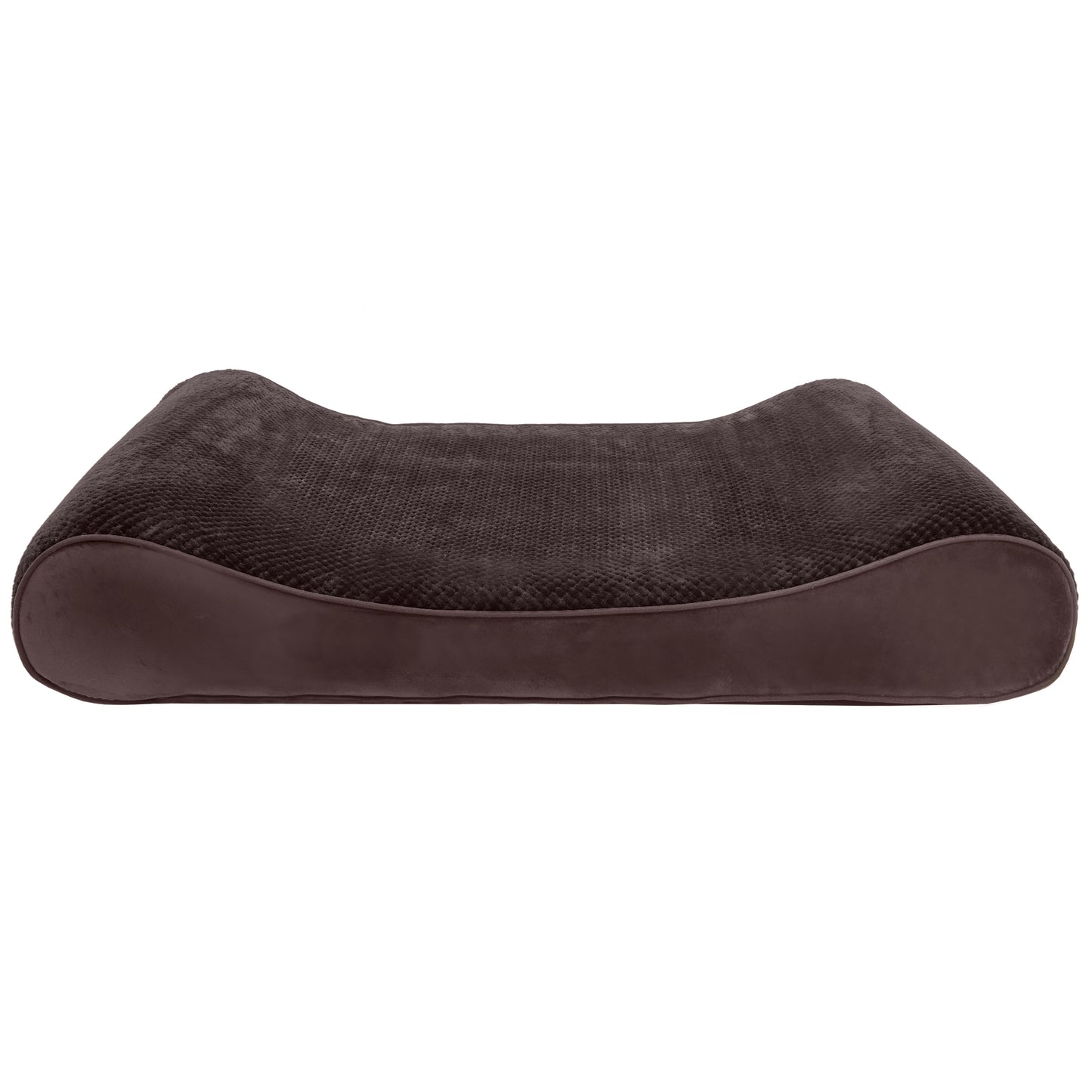 Memory Foam Minky Plush & Velvet Lux Lounger Pet Bed