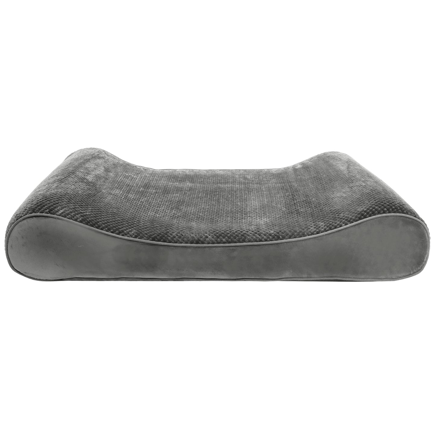 Memory Foam Minky Plush & Velvet Lux Lounger Pet Bed