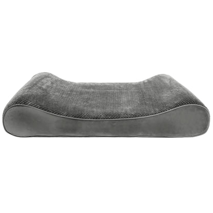 Memory Foam Minky Plush & Velvet Lux Lounger Pet Bed