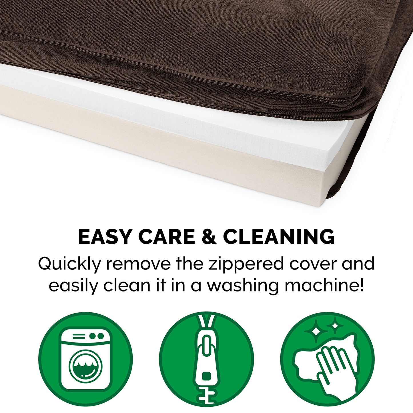 Faux Fleece & Chenille Couch Sofa-Style Pet Bed