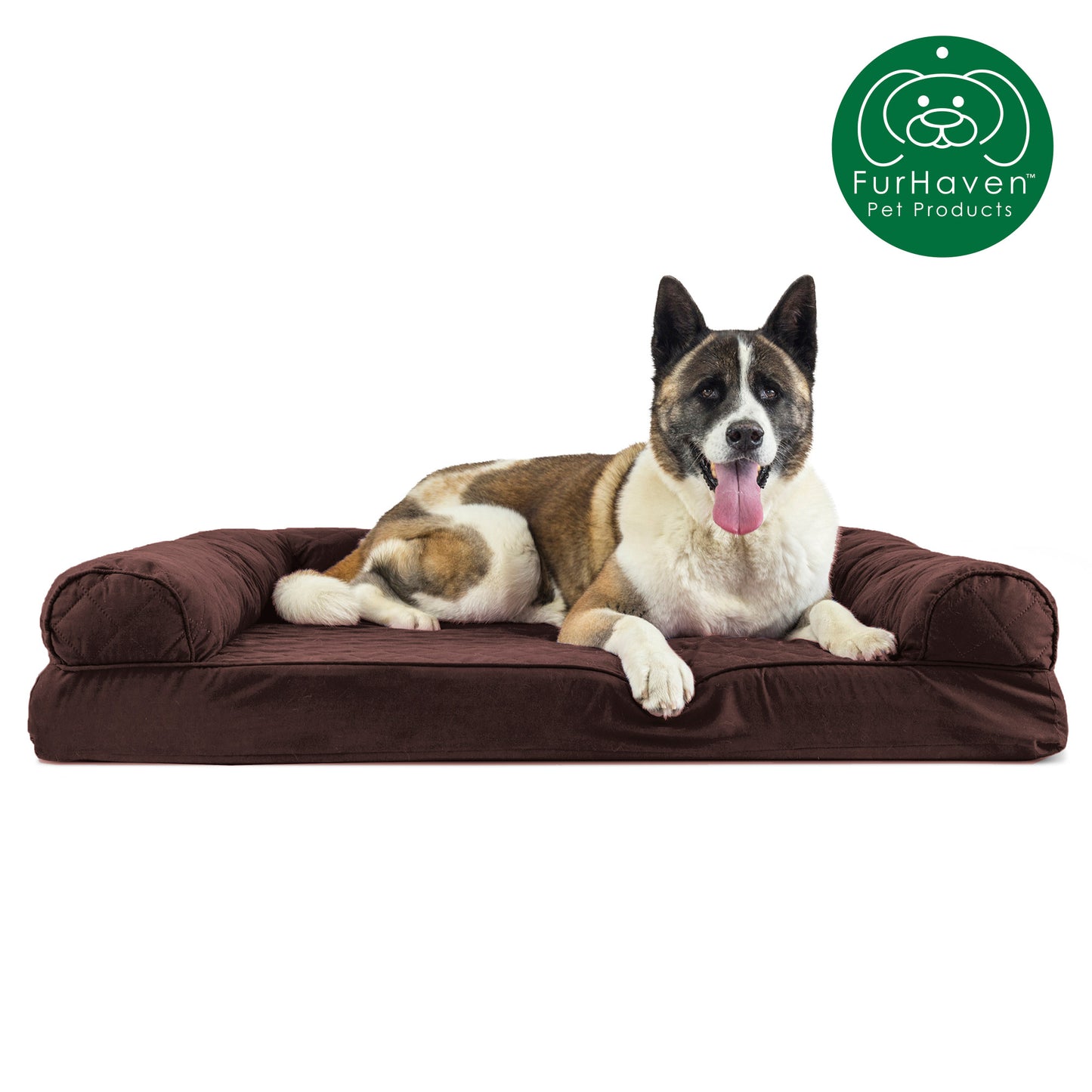 Memory Foam Quilted Sofa-Style Pet Bed