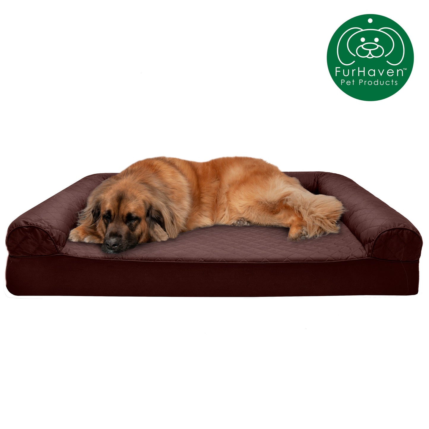Memory Foam Quilted Sofa-Style Pet Bed