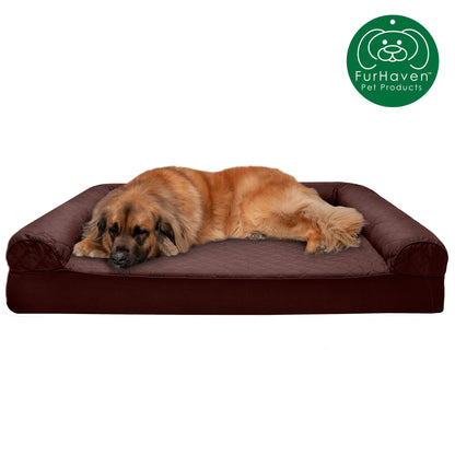 Memory Foam Quilted Sofa-Style Pet Bed