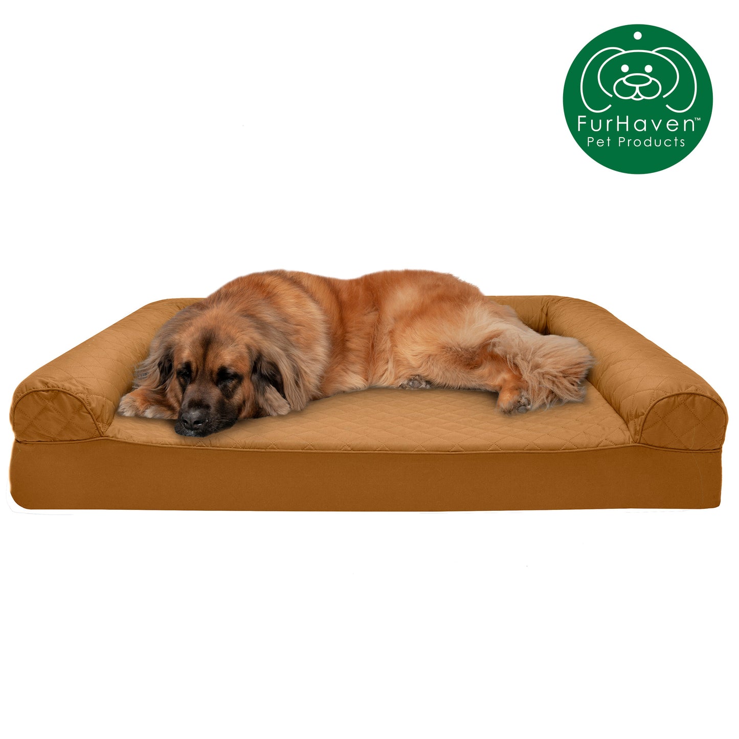 Memory Foam Quilted Sofa-Style Pet Bed