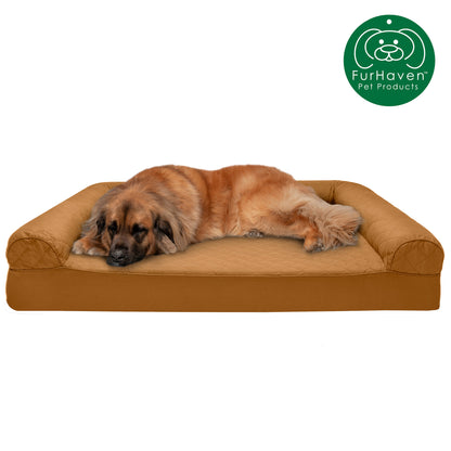 Memory Foam Quilted Sofa-Style Pet Bed