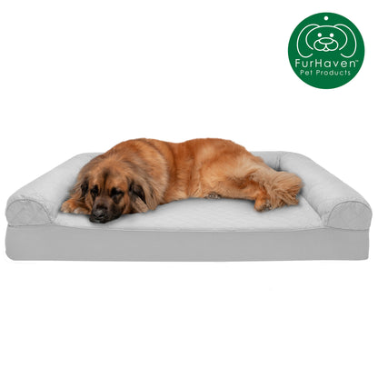 Memory Foam Quilted Sofa-Style Pet Bed
