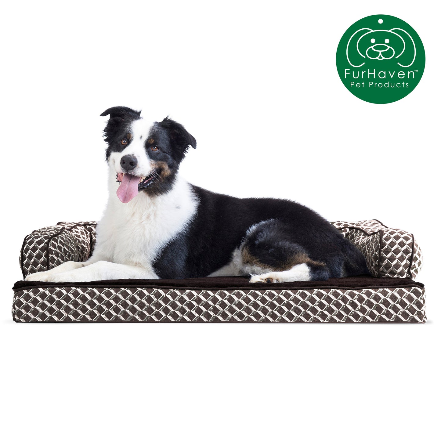 Memory Foam Plush Couch Sofa-Style Pet Bed