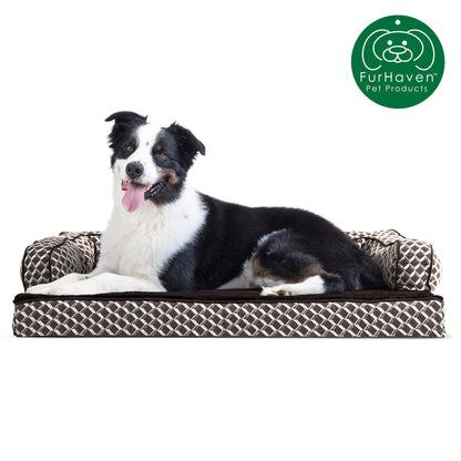 Memory Foam Plush Couch Sofa-Style Pet Bed