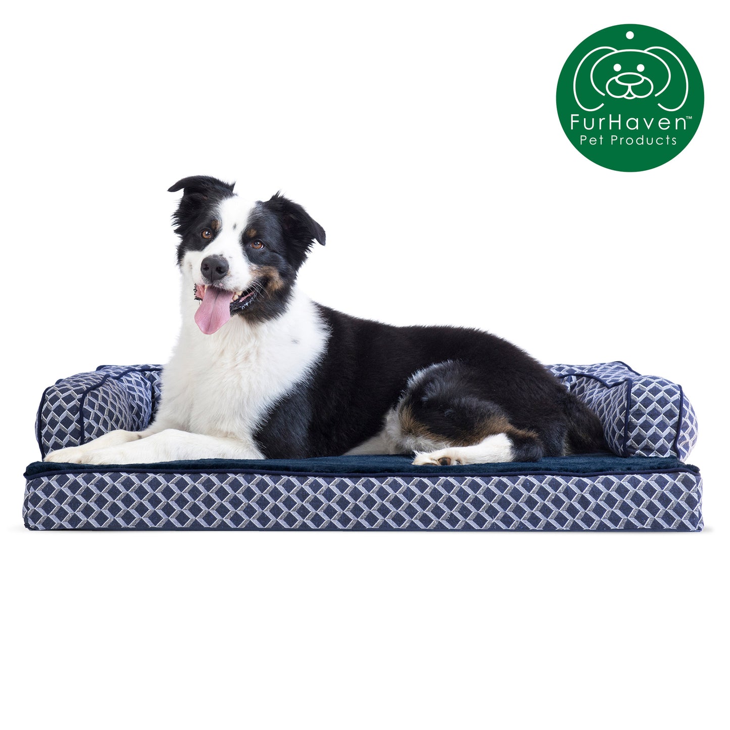 Memory Foam Plush Couch Sofa-Style Pet Bed