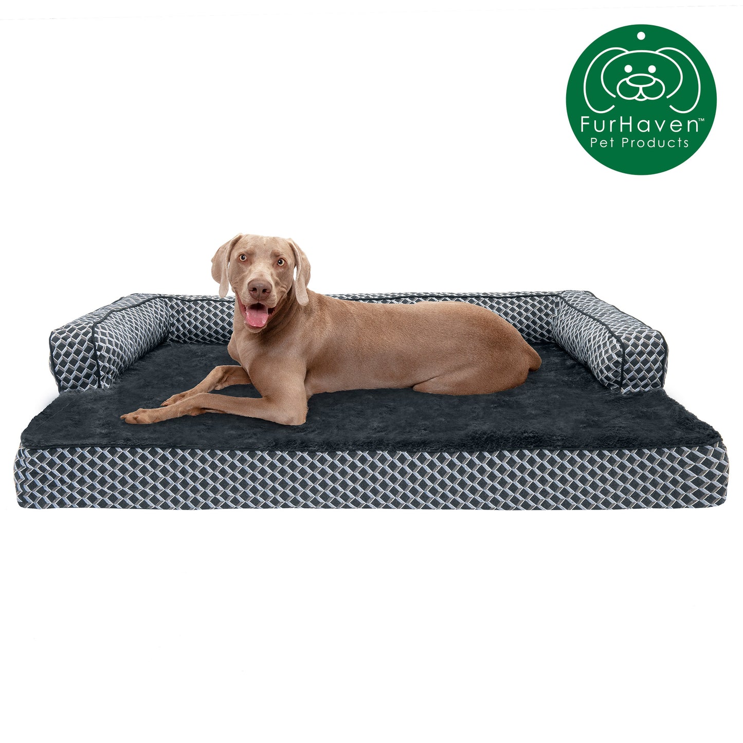 Memory Foam Plush Couch Sofa-Style Pet Bed