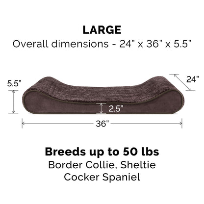 Minky Plush & Velvet Luxe Lounger Pet Bed