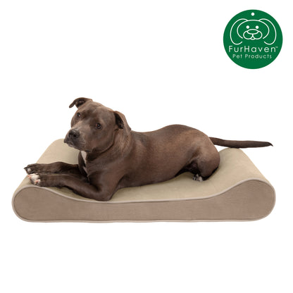 Orthopedic Microvelvet Luxe Lounger Pet Bed