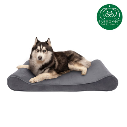 Orthopedic Microvelvet Luxe Lounger Pet Bed