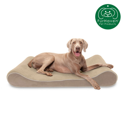 Orthopedic Microvelvet Luxe Lounger Pet Bed