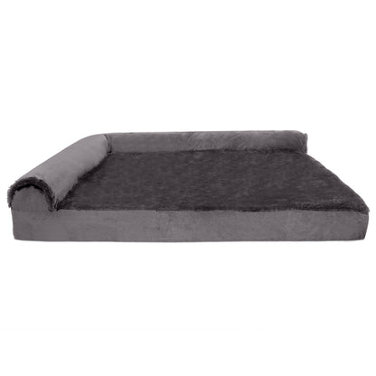 Deluxe L-Shaped Chaise Lounge for Dogs & Cats Pet Bed