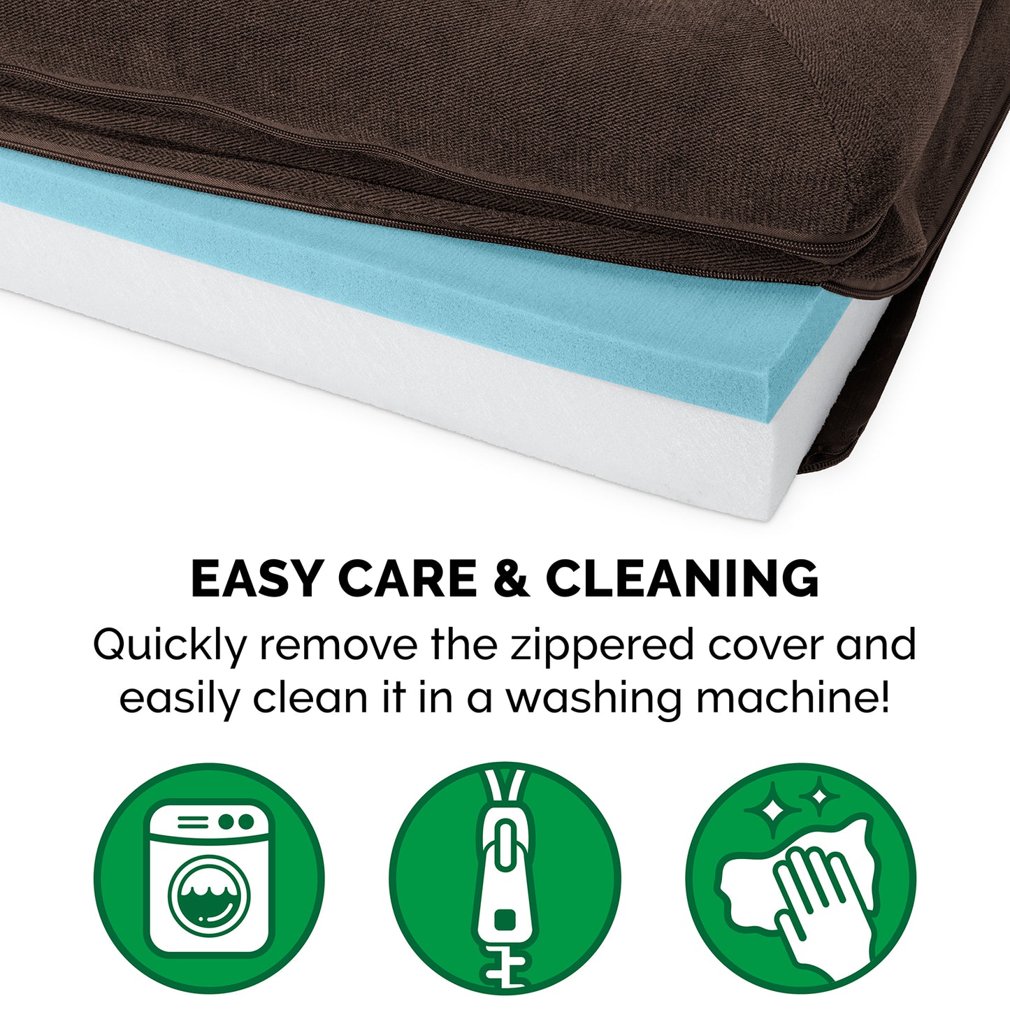 Faux Fleece & Chenille Orthopedic Sofa-Style Pet Bed