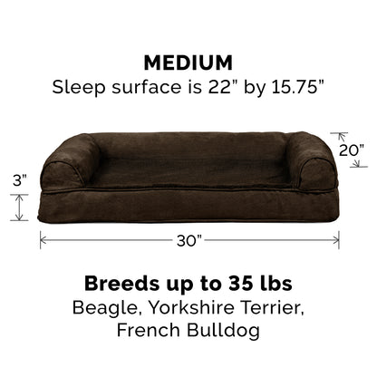 Ultra-Plush Sofa-Style Couch Pet Bed