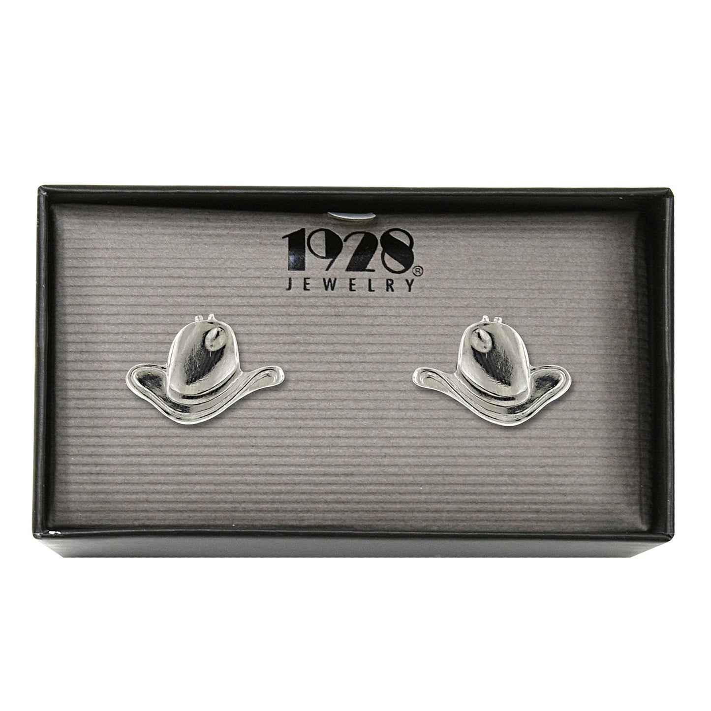 1928 Jewelry&reg; Silver-Tone Cowboy Hat Cufflinks