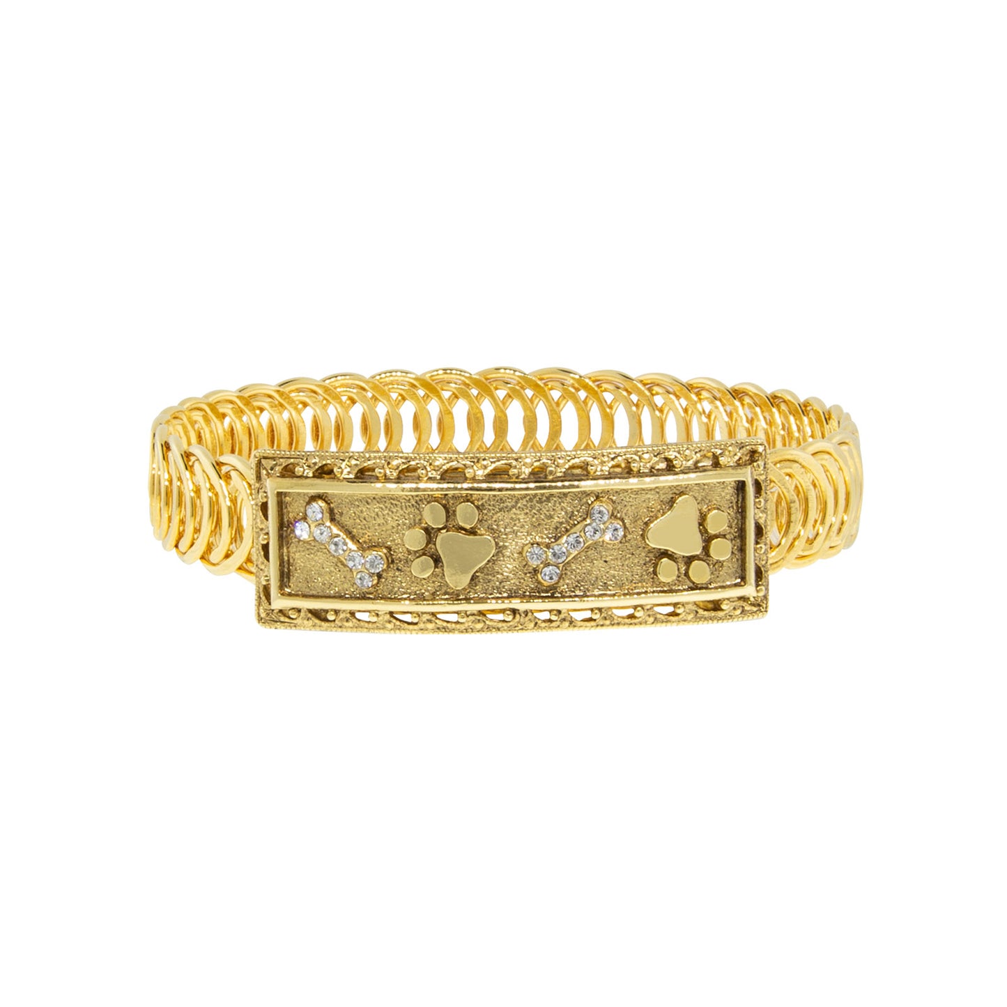 1928 Jewelry&reg; 14K Dipped Paw And Bones Belt Bracelet