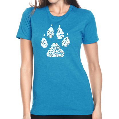 Dog Mom  - Women's Premium Blend Word Art T-Shirt