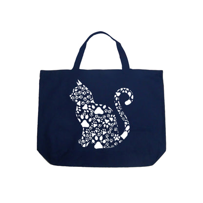 Cat Claws - Large Word Art Tote Bag