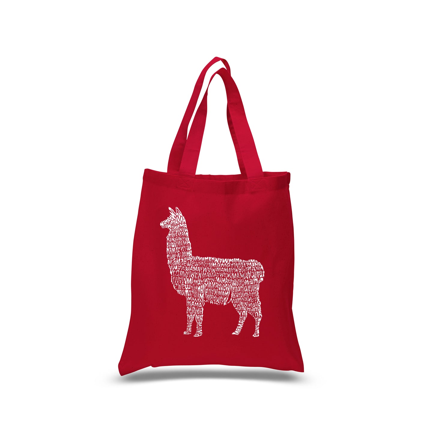 Llama Mama  - Small Word Art Tote Bag