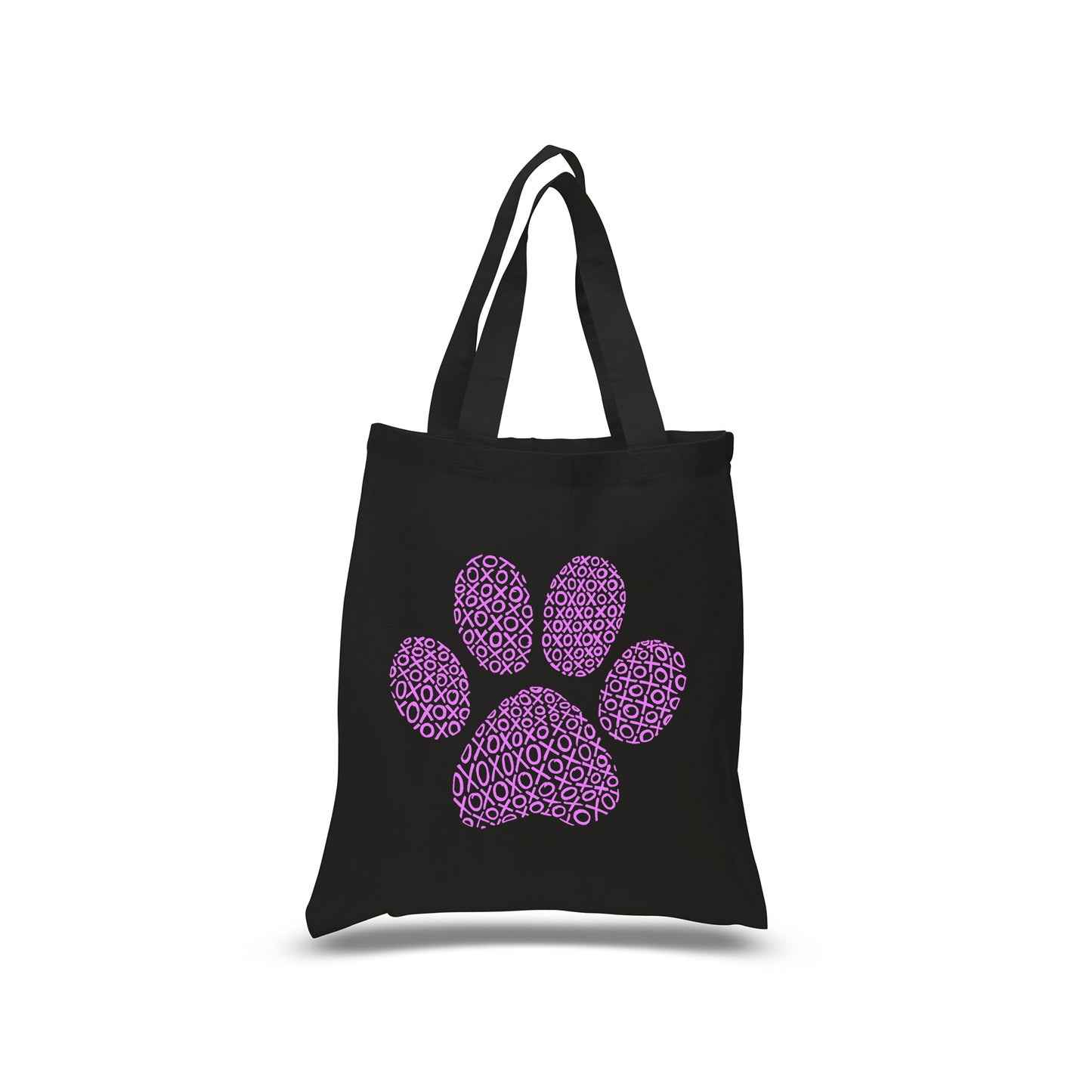 XOXO Dog Paw  - Small Word Art Tote Bag