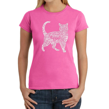 Cat  - Women's Word Art T-Shirt