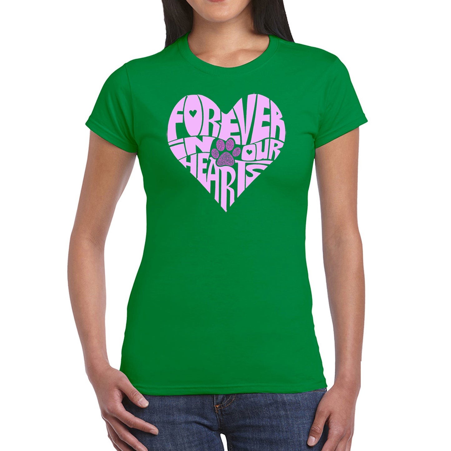 Forever In Our Hearts - Women's Word Art T-Shirt